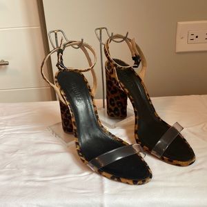 SCHUTZ Leopard Cheetah Print Heels